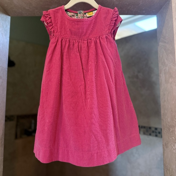 Mini Boden Dark Pink Corduroy Dress (4-5y) - Picture 1 of 4